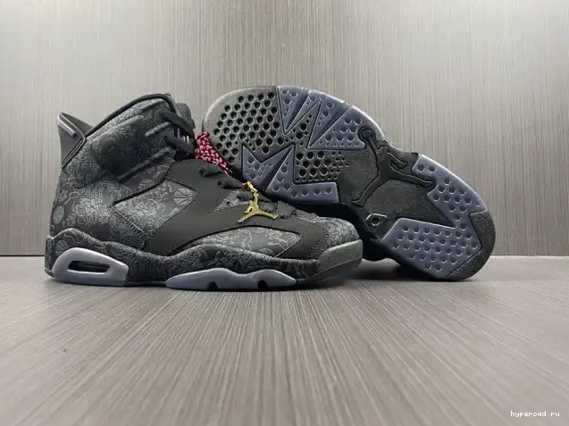Black (W) DB9818-001 Jordan Retro Triple 6 SD 0505